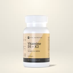 Vital Nutrition Vitamine D3 + K2 softgels verpakking