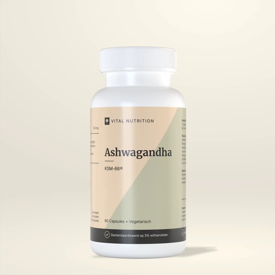 Vital Nutrition Ashwagandha KSM-66 capsules verpakking