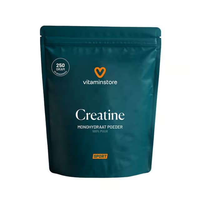Vitaminstore Creatine Monohydraat Poeder 250g verpakking